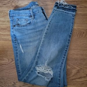 Old Navy Distressed Curvy Skinny Jeans